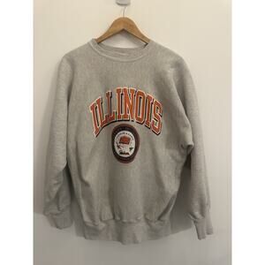 Campion Reverse Weave University Of Illinois Mens XXL Crewneck Made in USA
